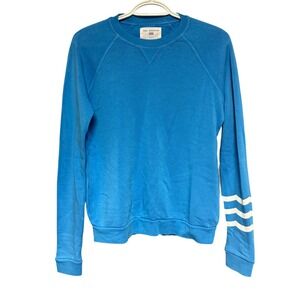 Sol Angeles Blue Wave Graphic Crewneck Sweatshirt Pullover Women's Small NEW